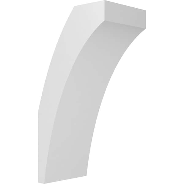 Ekena Millwork 6-in. W x 8-in. D x 16-in. H Thorton Architectural Grade PVC Knee Brace BRCP06X08X16THR - main